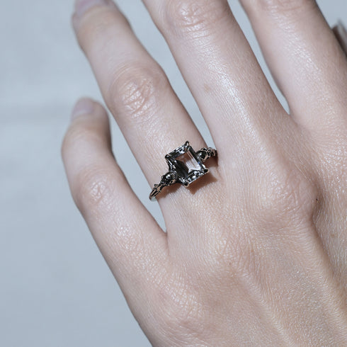 Elysium Ring - White Topaz - Made to Order