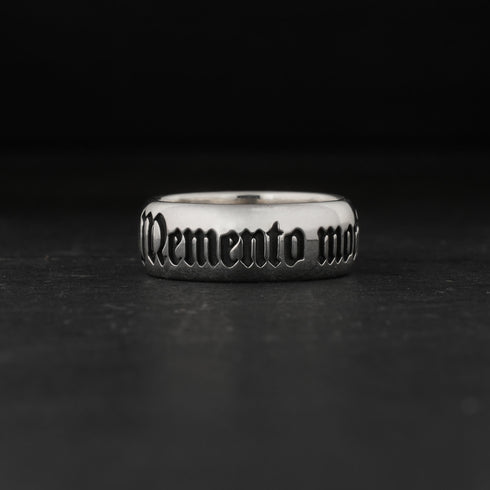 Memento mori Inscription Ring