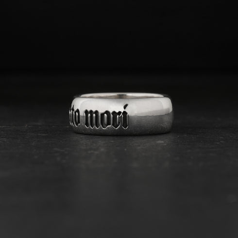Memento mori Inscription Ring