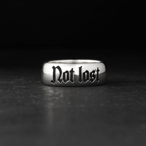 Not lost Inscription Ring