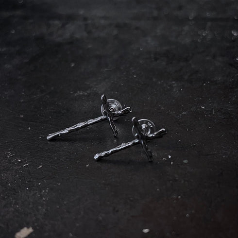 Twig Cross Earrings