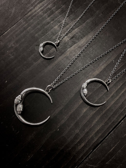 Serpent Moon Necklace - Small