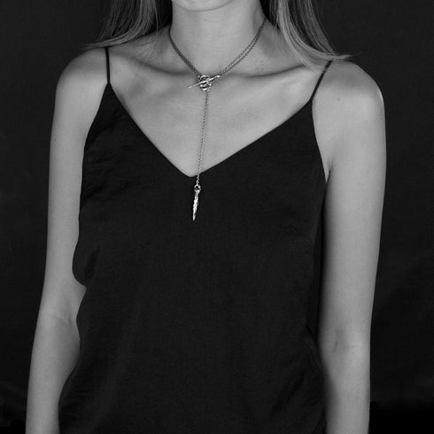 Petit Lapis Lariat Choker