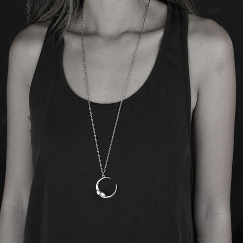 Serpent Moon Necklace - Large