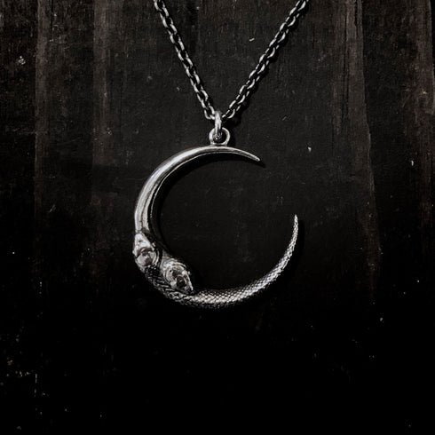 Serpent Moon Necklace - Medium