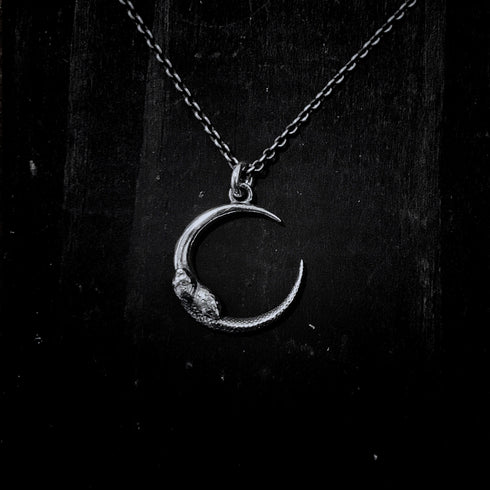 Serpent Moon Necklace - Small