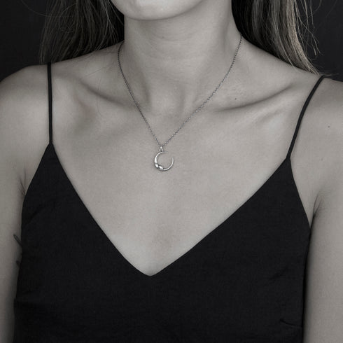 Serpent Moon Necklace - Small